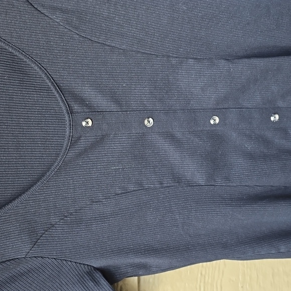 ASOS DESIGN short sleeve ribbed button through tea dress 10 - Picture 6 of 8